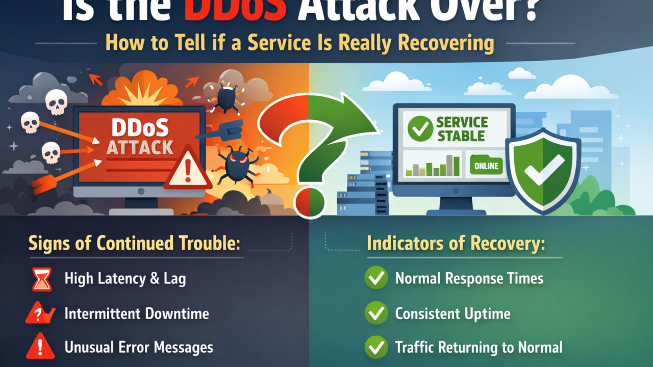Is the DDoS Attack Over How to Tell if a Service Is Really Recovering