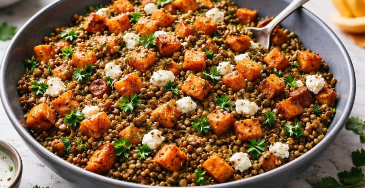 How Brown Butter Lentil and Sweet Potato Salad Became the Perfect Cozy Salad