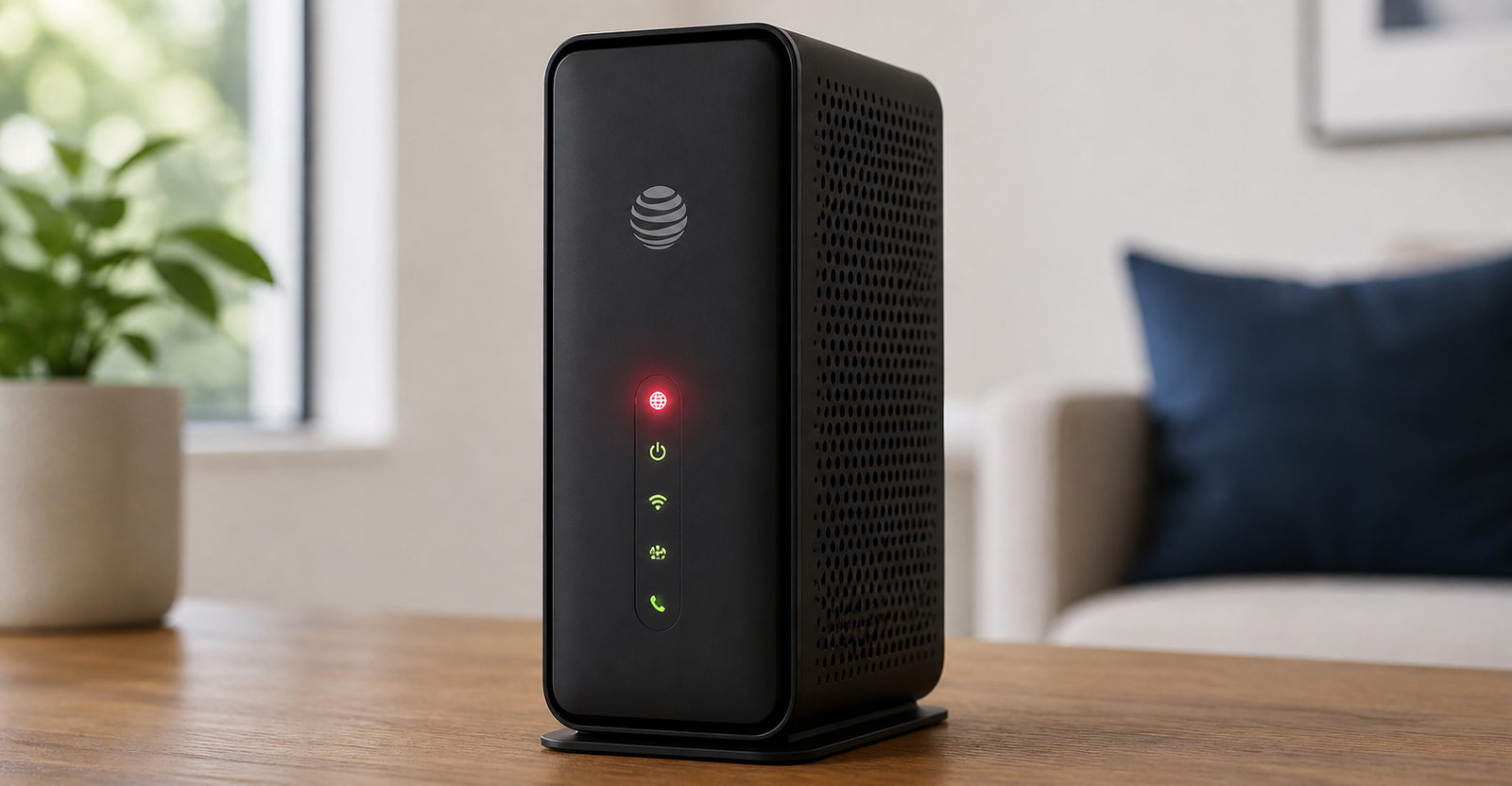 AT&T Modem Flashing Red