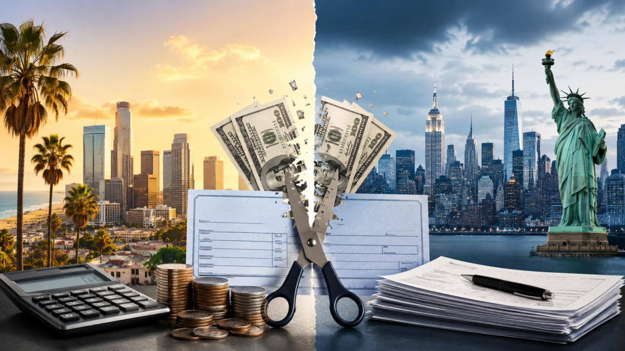California vs New York Income Tax: Which State Takes More From Your Paycheck?